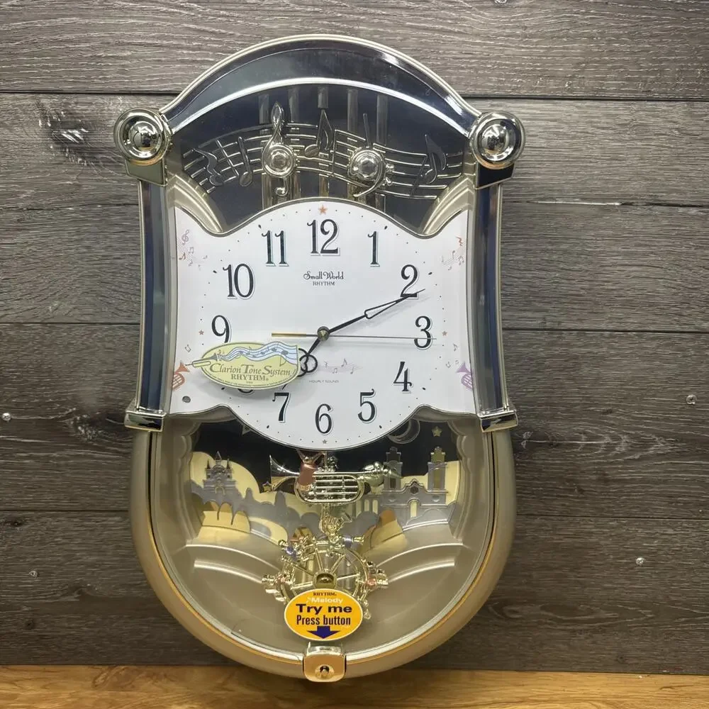 Small World Rhythm Clock - Carnival - Plays Melodies Lights & Sound Working